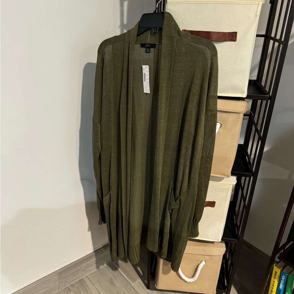 J. Crew Olive Green Cardigan